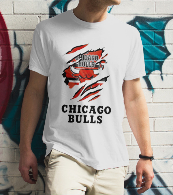 Chicago Bulls Torn Reveal Inside Me T-Shirt