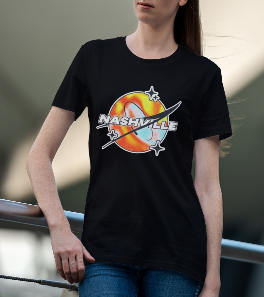 Nashville Melty Space Planet T-Shirt