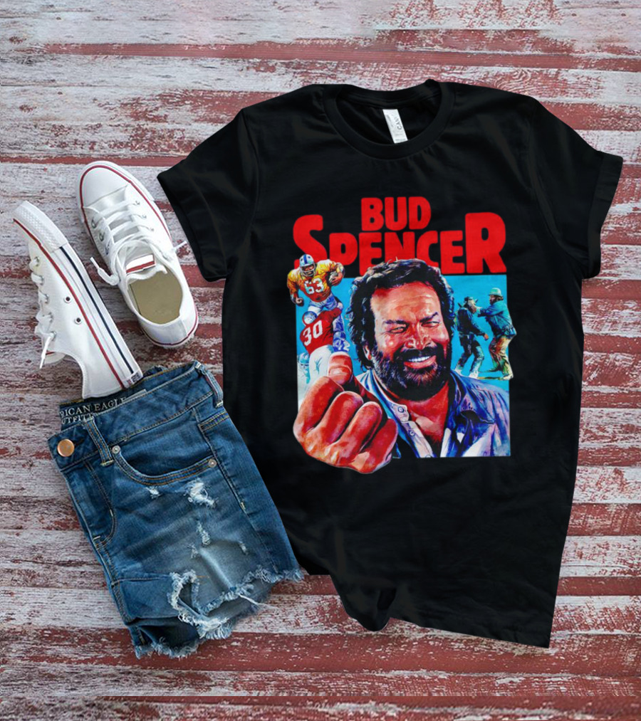 Bud Spencer Football And Laughing Scene In Action T-Shirt
