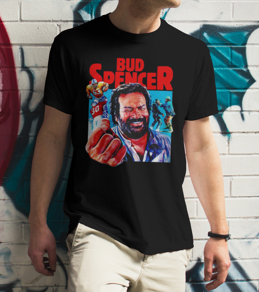 Bud Spencer Football And Laughing Scene In Action T-Shirt