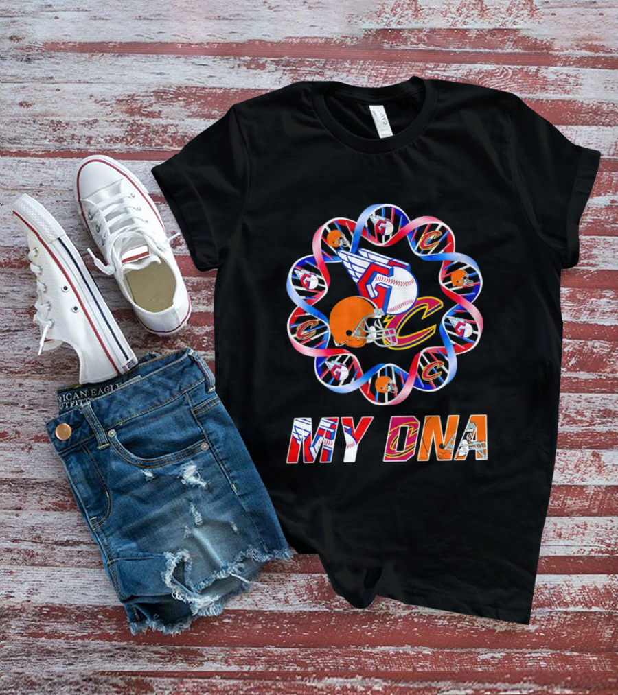 My DNA Cleveland Browns Cavaliers Guardians T-Shirt