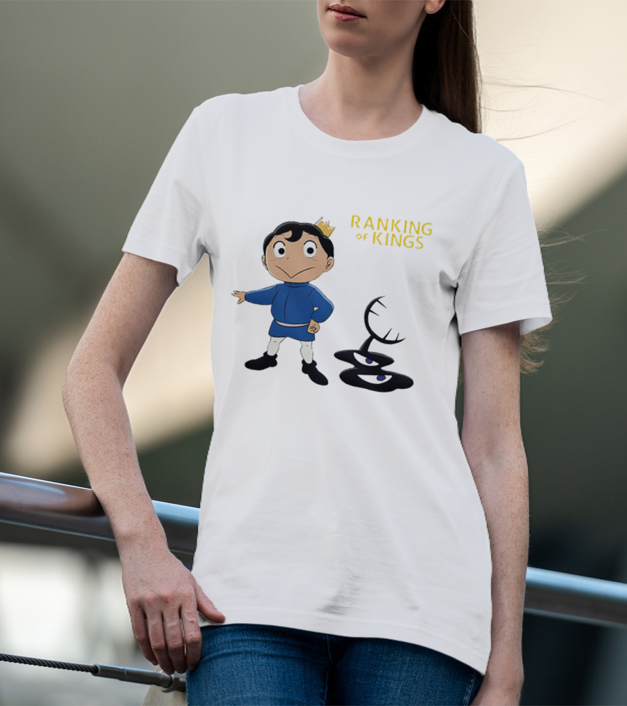 Ranking Of Kings Anime Character With Crown And Shadow Figure T-Shirt