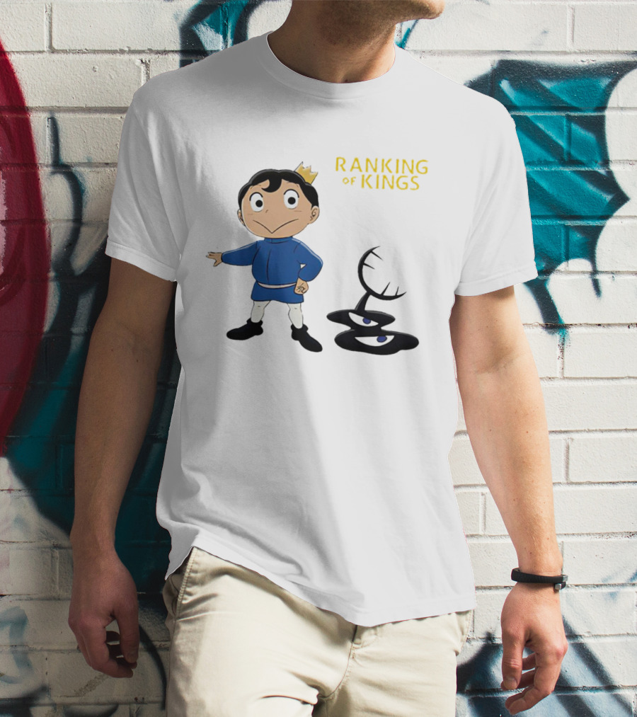 Ranking Of Kings Anime Character With Crown And Shadow Figure T-Shirt