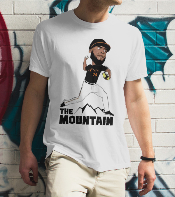The Mountain Félix Bautista 74 Baltimore Orioles Pitcher T-Shirt