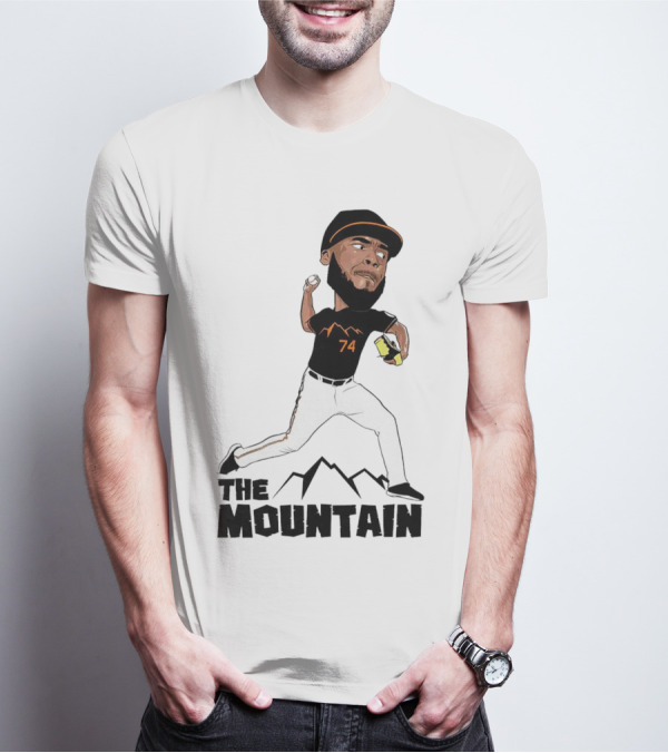 The Mountain Félix Bautista 74 Baltimore Orioles Pitcher T-Shirt