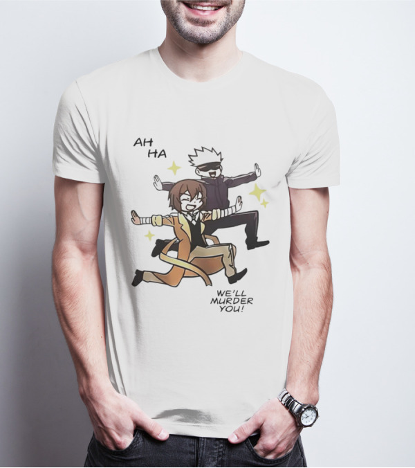 Ah Ha We’ll Murder You Cartoon Characters Dance Pose With Stars T-Shirt