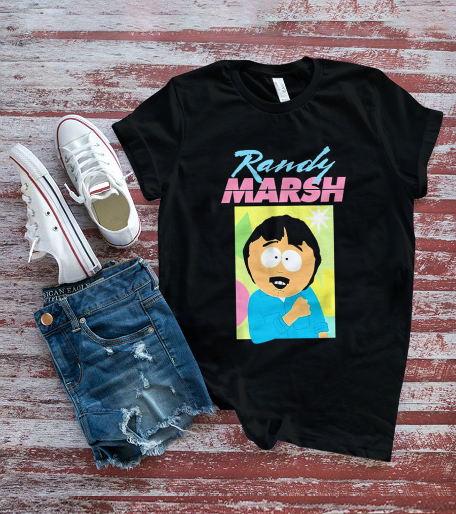 Randy Marsh Cartoon Character Colorful T-Shirt