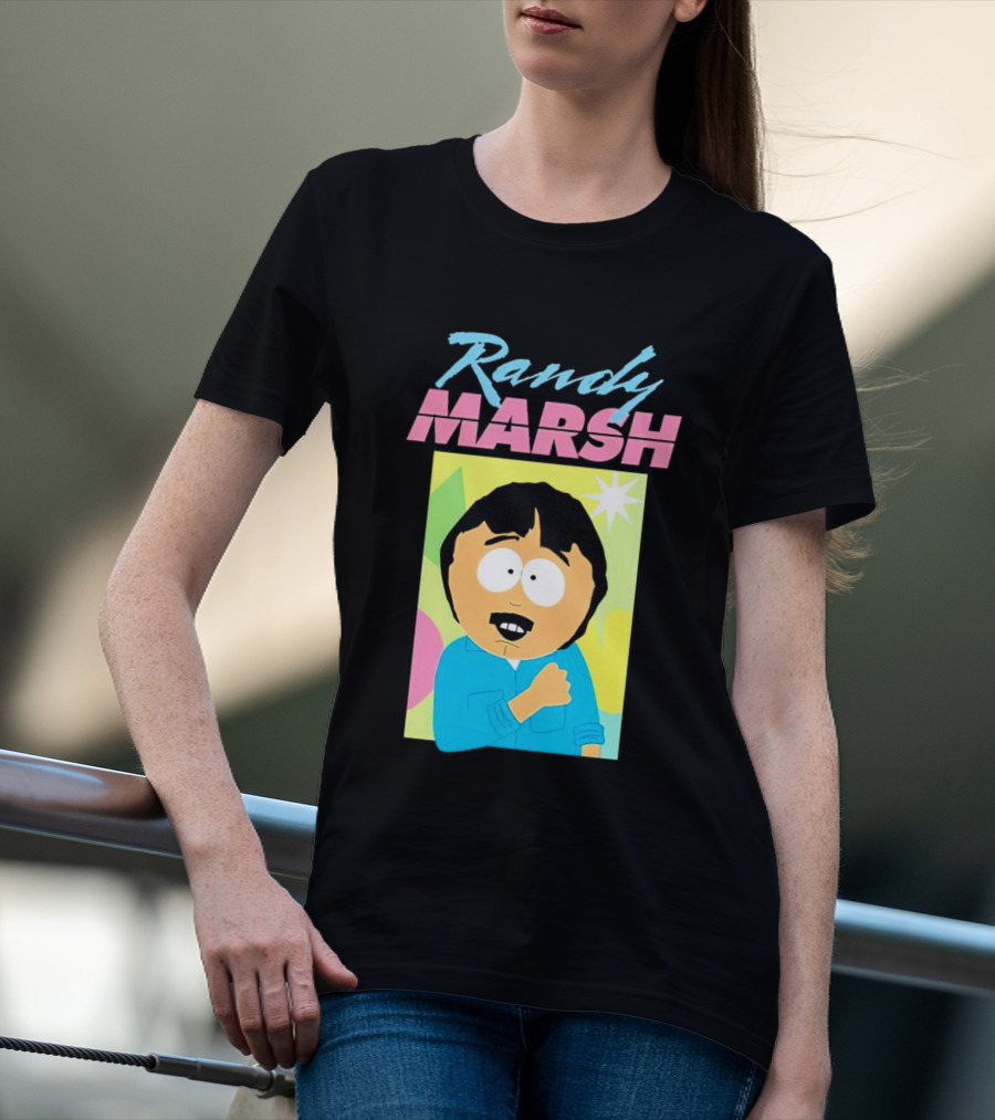 Randy Marsh Cartoon Character Colorful T-Shirt