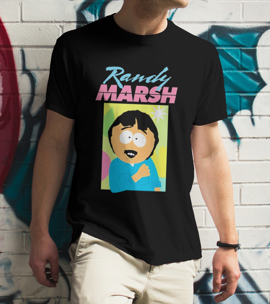 Randy Marsh Cartoon Character Colorful T-Shirt