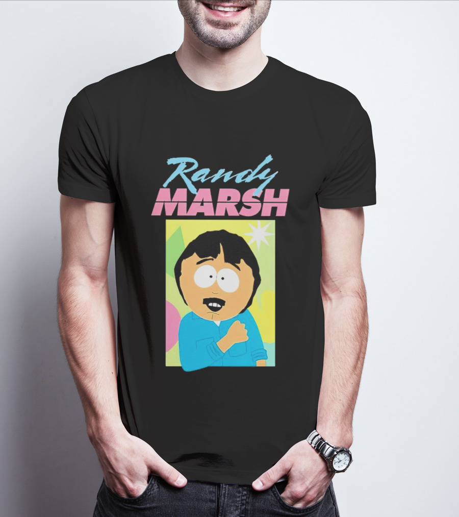 Randy Marsh Cartoon Character Colorful T-Shirt