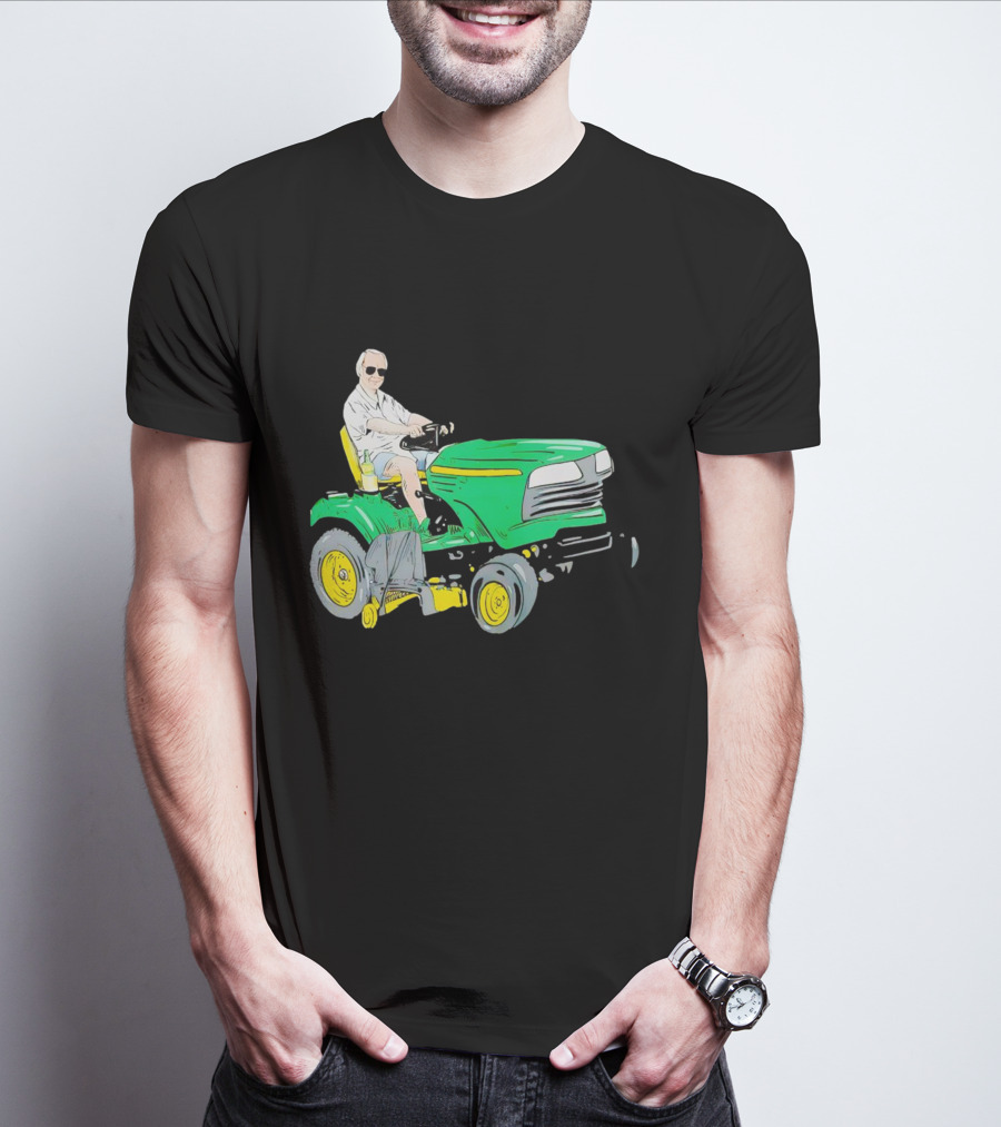 George Jones No Show Jones Riding Green Tractor T-Shirt