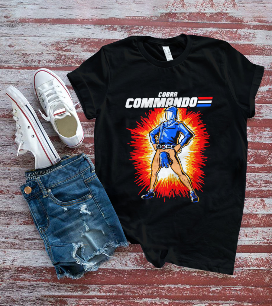 Cobra Commando Retro Action Cartoon Burst Hero T-Shirt