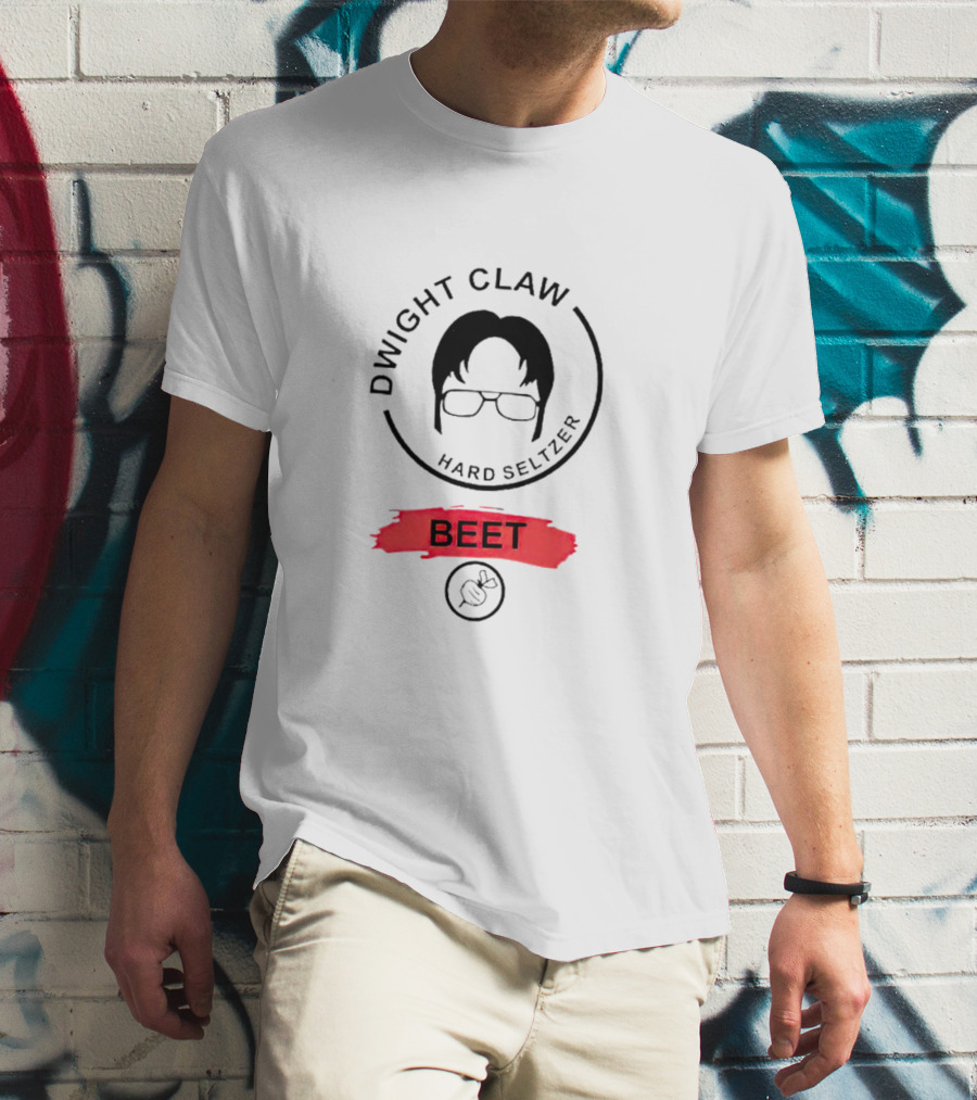 Dwight Claw Hard Seltzer Beet Glasses T-Shirt