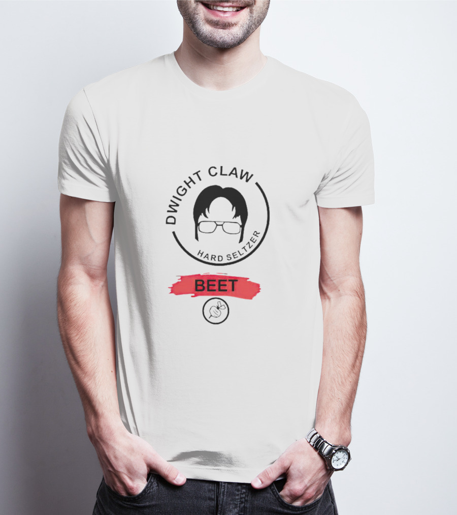 Dwight Claw Hard Seltzer Beet Glasses T-Shirt