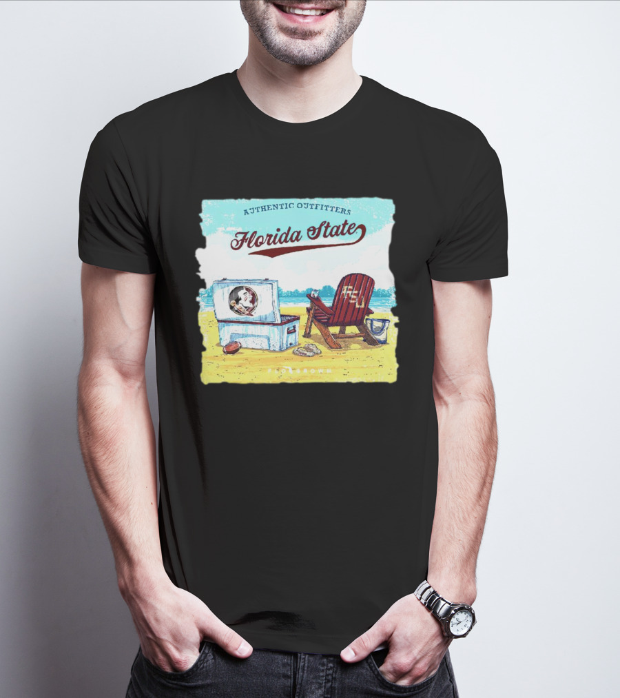 Florida State Seminoles Authentic Outfitters Lakeside Relaxation Scene T-Shirt