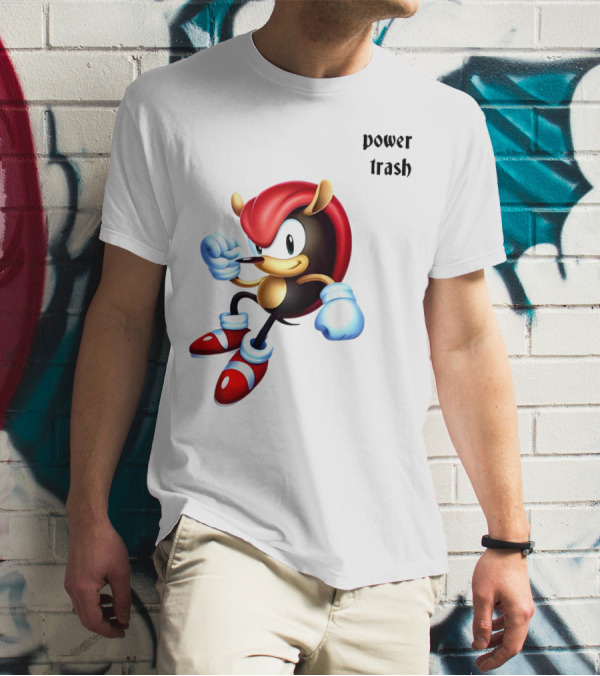 Mighty The Armadillo Power Trash Fist Ready T-Shirt