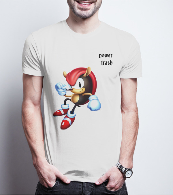 Mighty The Armadillo Power Trash Fist Ready T-Shirt