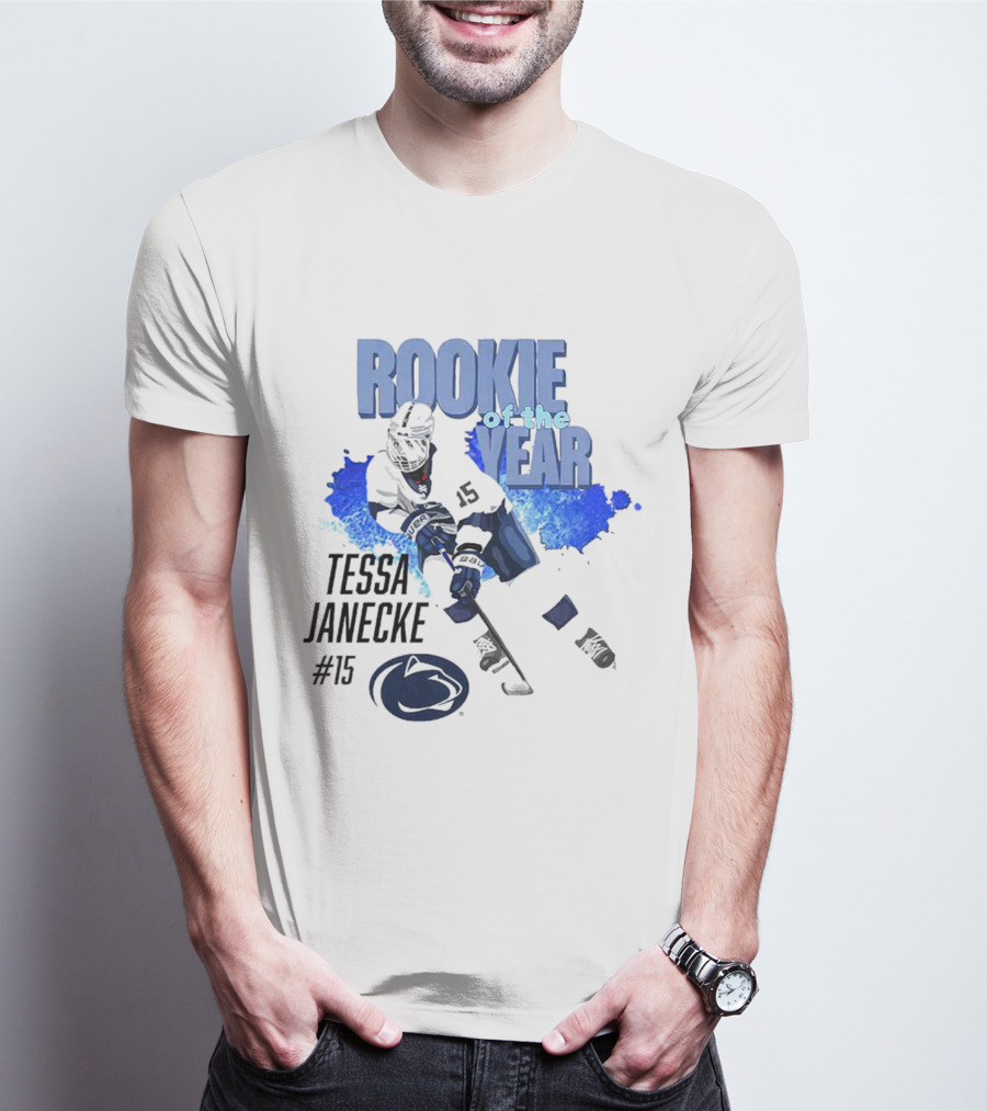 Tessa Janecke #15 Rookie Of The Year Hockey Player T-Shirt