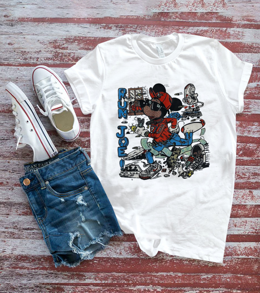 RUN JOE Run D.M.C. Mickey Mouse T-Shirt