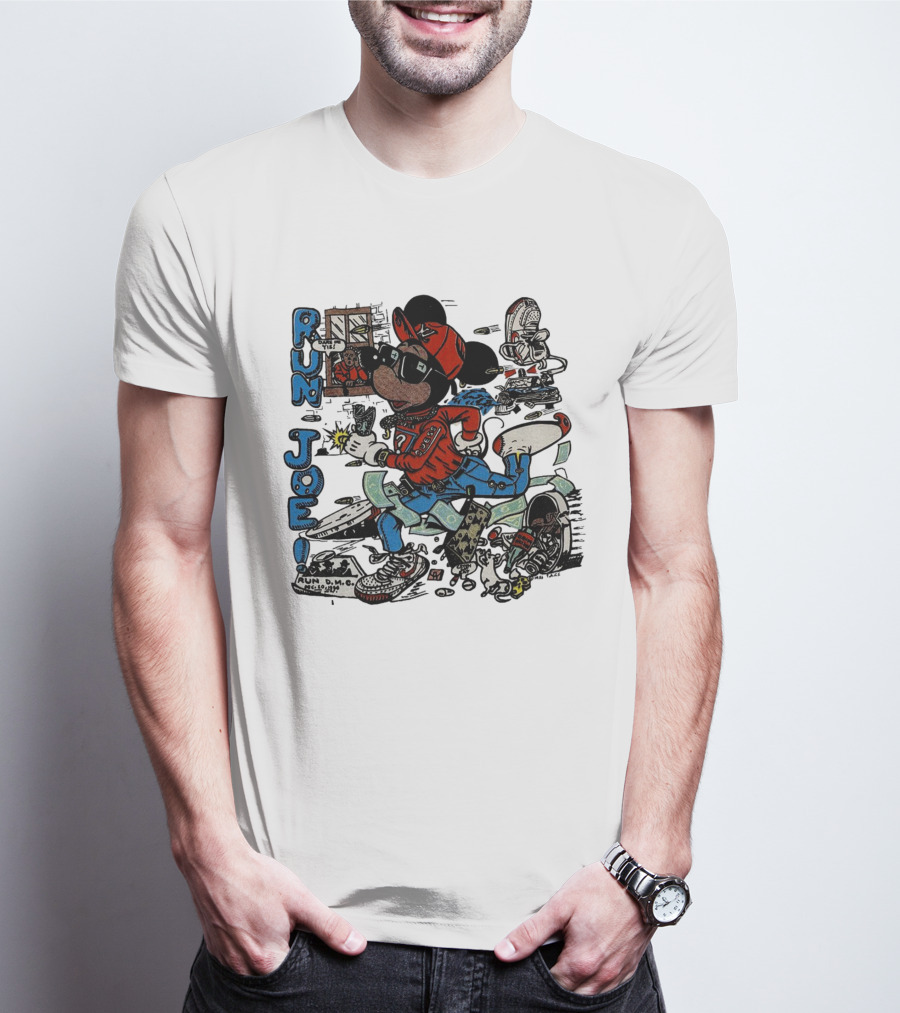 RUN JOE Run D.M.C. Mickey Mouse T-Shirt