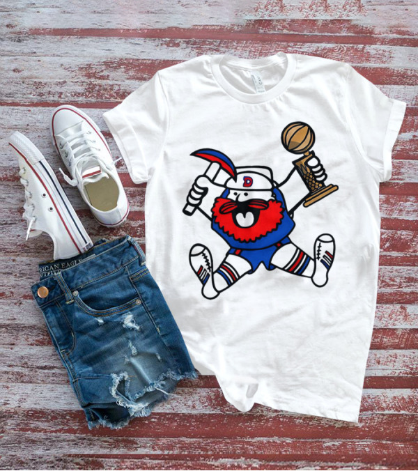 Denver Nuggets Maxie Miner Holding Championship Trophy Finals T-Shirt