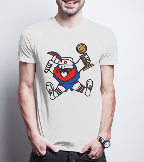 Denver Nuggets Maxie Miner Holding Championship Trophy Finals T-Shirt