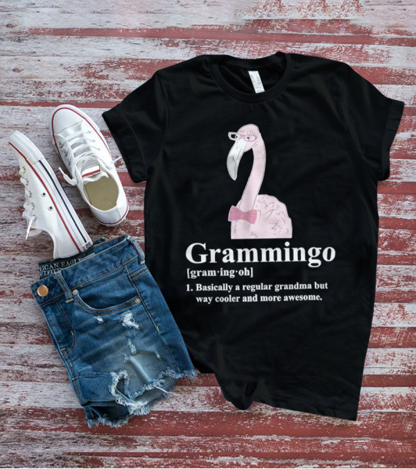 Grammingo Flamingo Grandma Way Cooler Awesome Definition T-Shirt