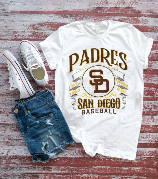 Padres San Diego Baseball National League Est 1969 SD T-Shirt