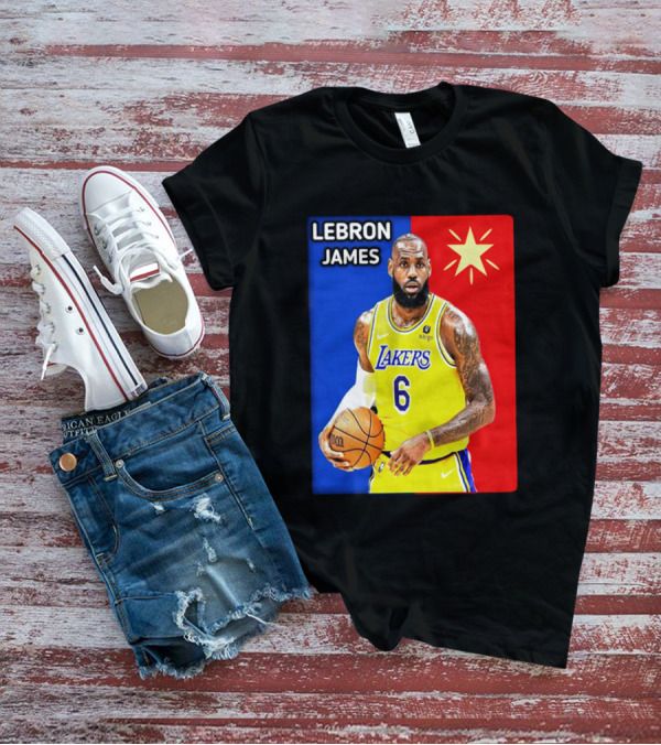 LeBron James Los Angeles Lakers Basketball Star 6 T-Shirt