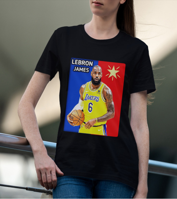 LeBron James Los Angeles Lakers Basketball Star 6 T-Shirt