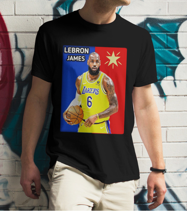 LeBron James Los Angeles Lakers Basketball Star 6 T-Shirt