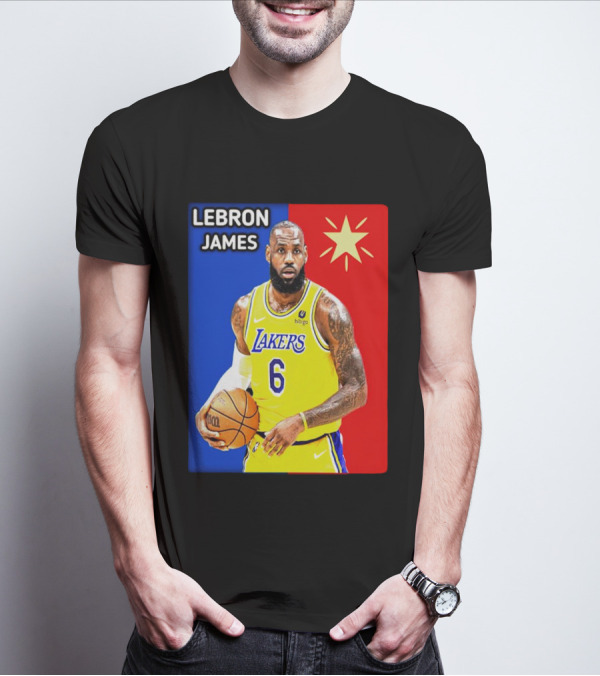 LeBron James Los Angeles Lakers Basketball Star 6 T-Shirt