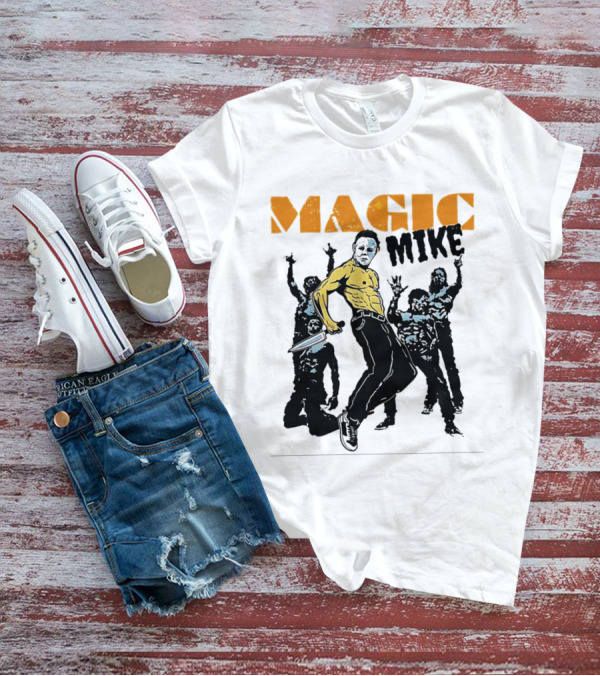 Michael Myers Magic Mike Halloween Crossover Dance Mashup T-Shirt