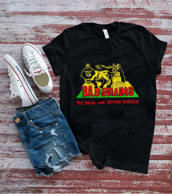 Bad Brains The Youth Are Getting Restless Lion Lightning Urban Backdrop T-Shirt