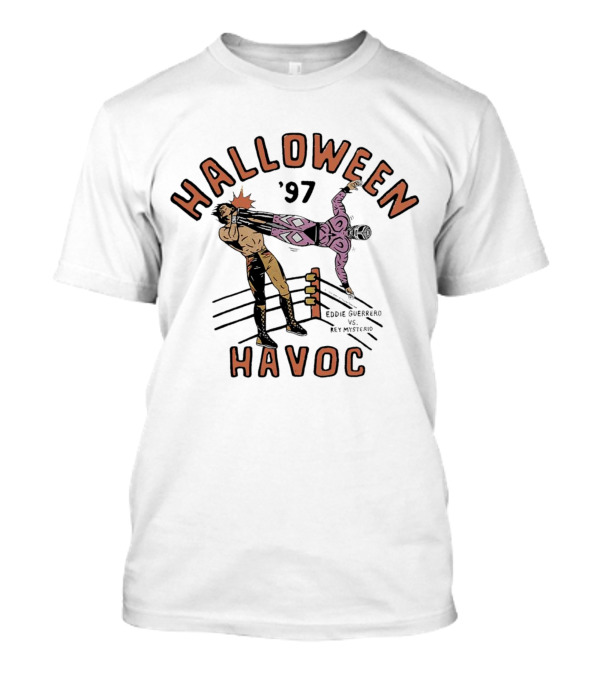 Halloween Havoc '97 Eddie Guerrero Vs Rey Mysterio Wrestling Match Ring Battle T-Shirt