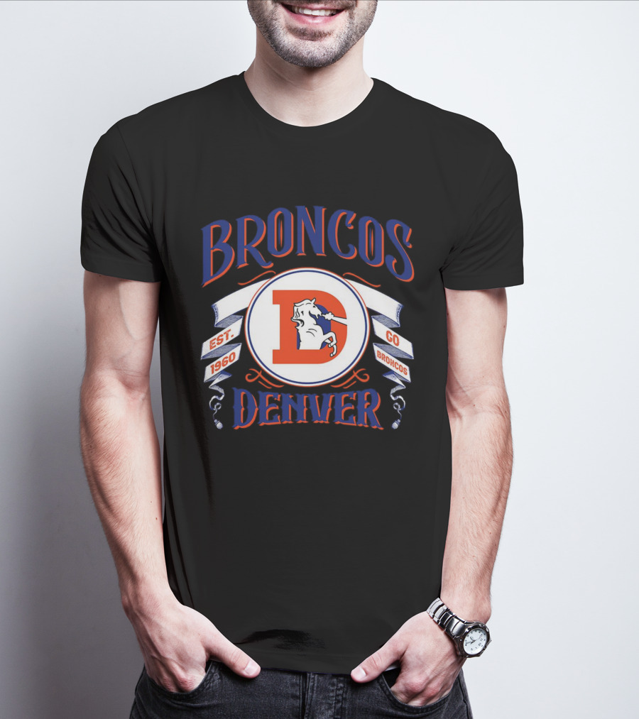 Broncos Denver Est 1960 Go Broncos T-Shirt