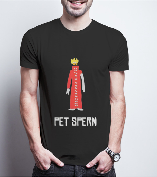 Butch Vashwood Pet Sperm Red Character With Crown T-Shirt