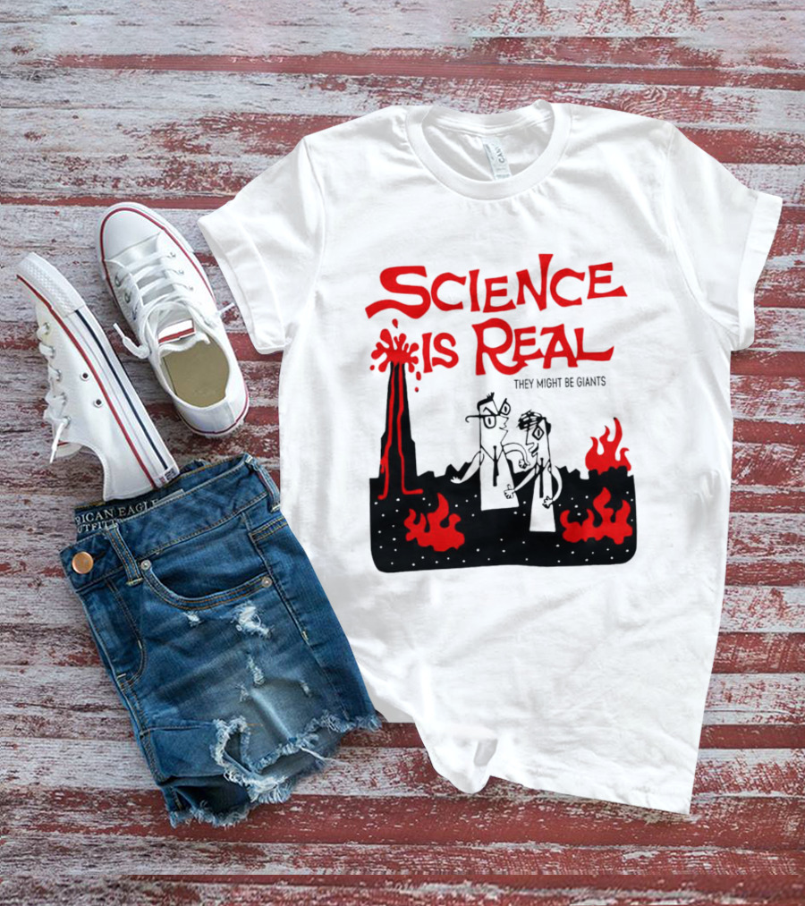Science Is Real They Might Be Giants Lava Cartoon T-Shirt