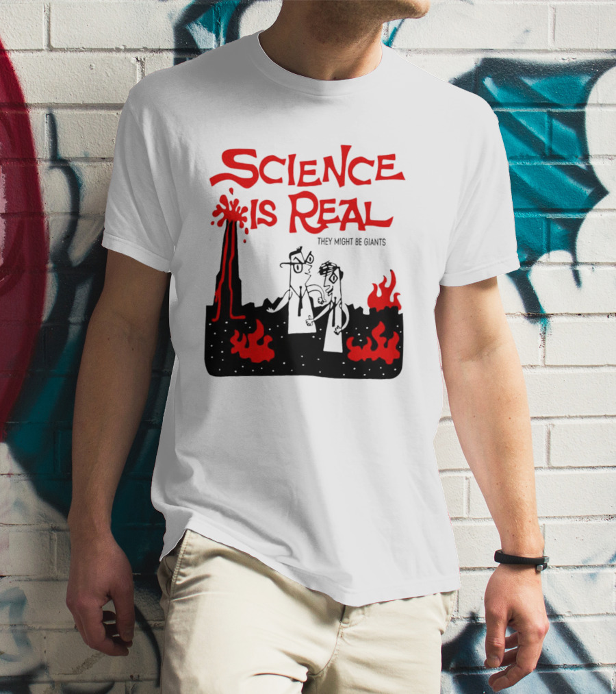Science Is Real They Might Be Giants Lava Cartoon T-Shirt