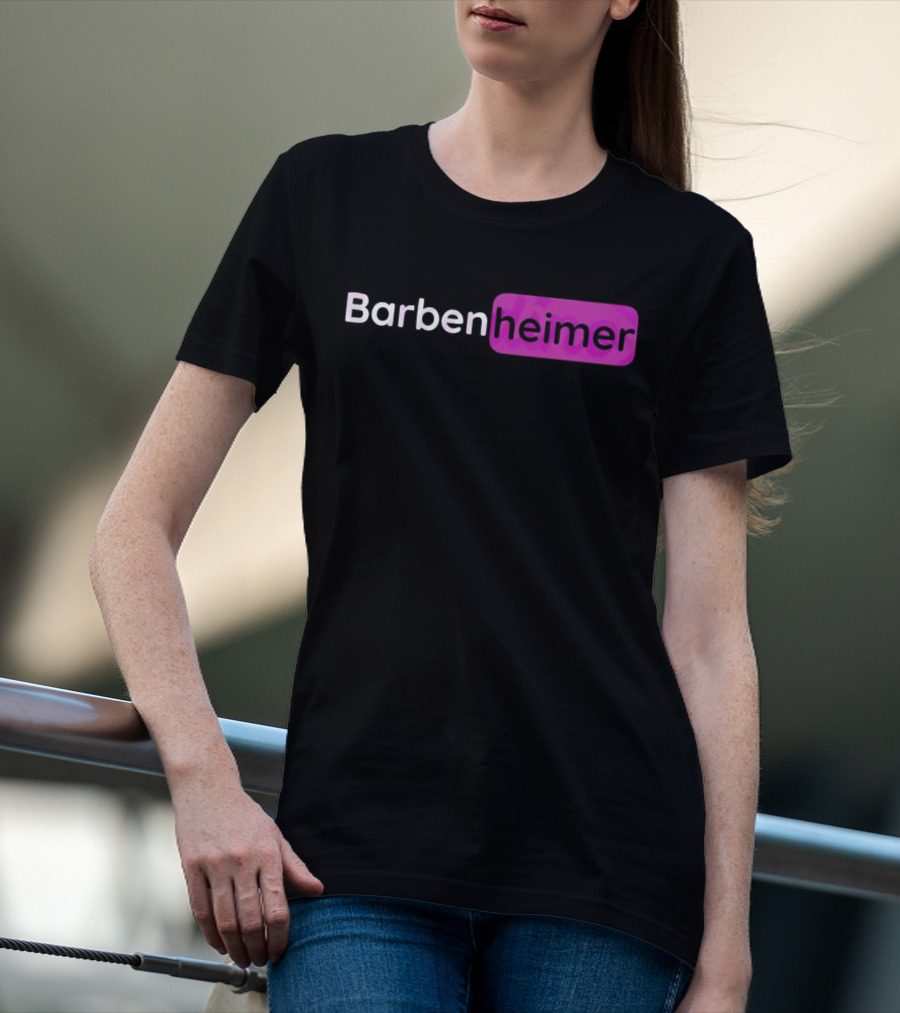 Barbenheimer Barbie Vs Oppenheimer Movie Mashup T-Shirt