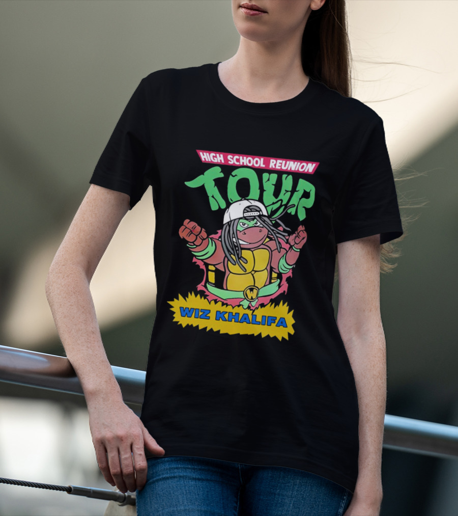 High School Reunion Tour Wiz Khalifa Ninja Turtle Crossover T-Shirt