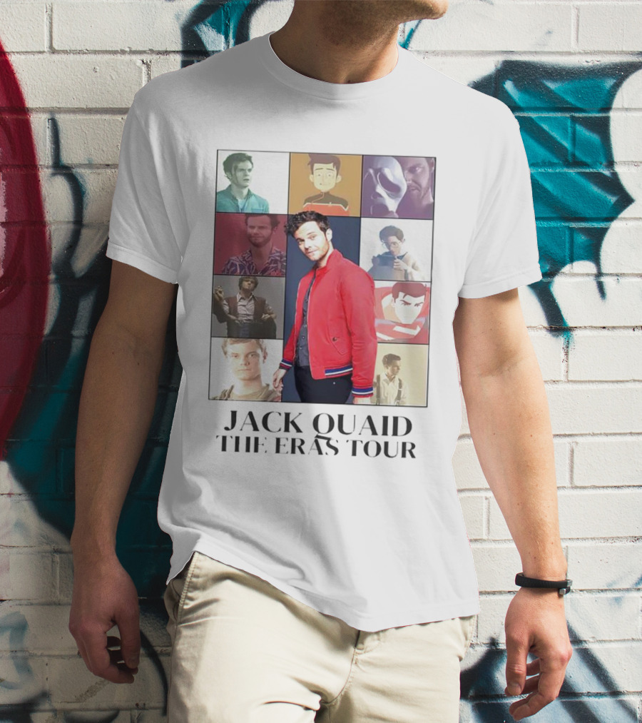 Jack Quaid The Eras Tour Collage With Characters And Styles T-Shirt