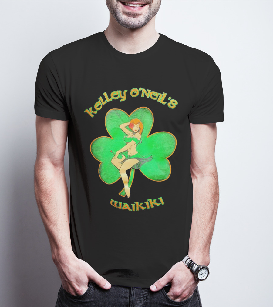 Kelley O'Neil's Waikiki Shamrock Pin-Up Girl T-Shirt