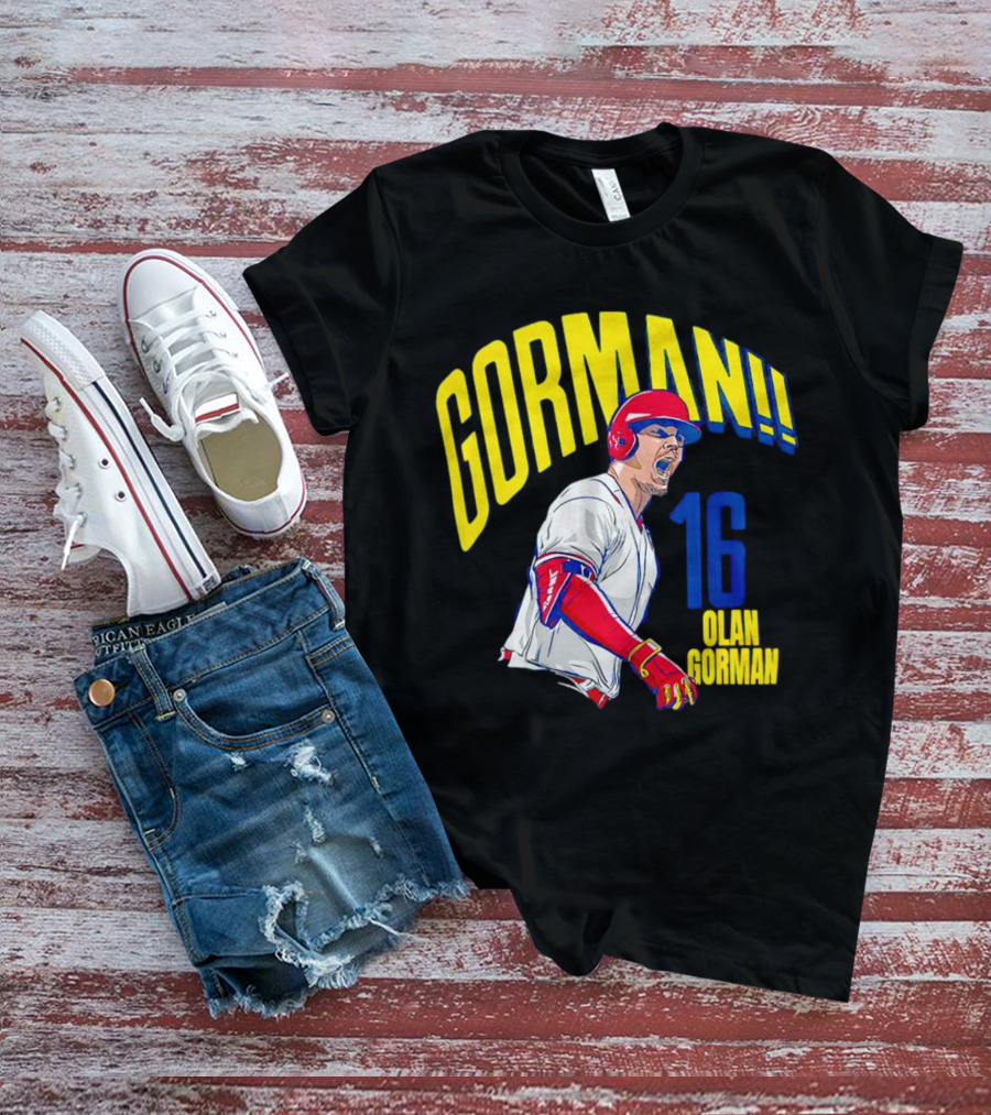 Gorman 16 Nolan Gorman St. Louis Cardinals MLBPA T-Shirt