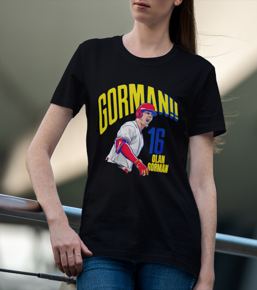 Gorman 16 Nolan Gorman St. Louis Cardinals MLBPA T-Shirt