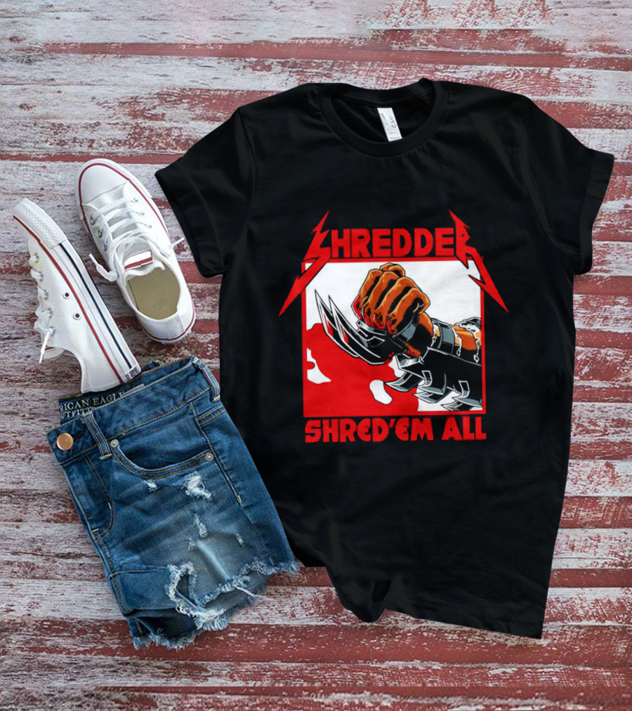 Shredder Shred ‘Em All Metal Fist T-Shirt