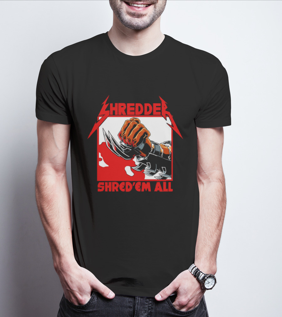 Shredder Shred ‘Em All Metal Fist T-Shirt