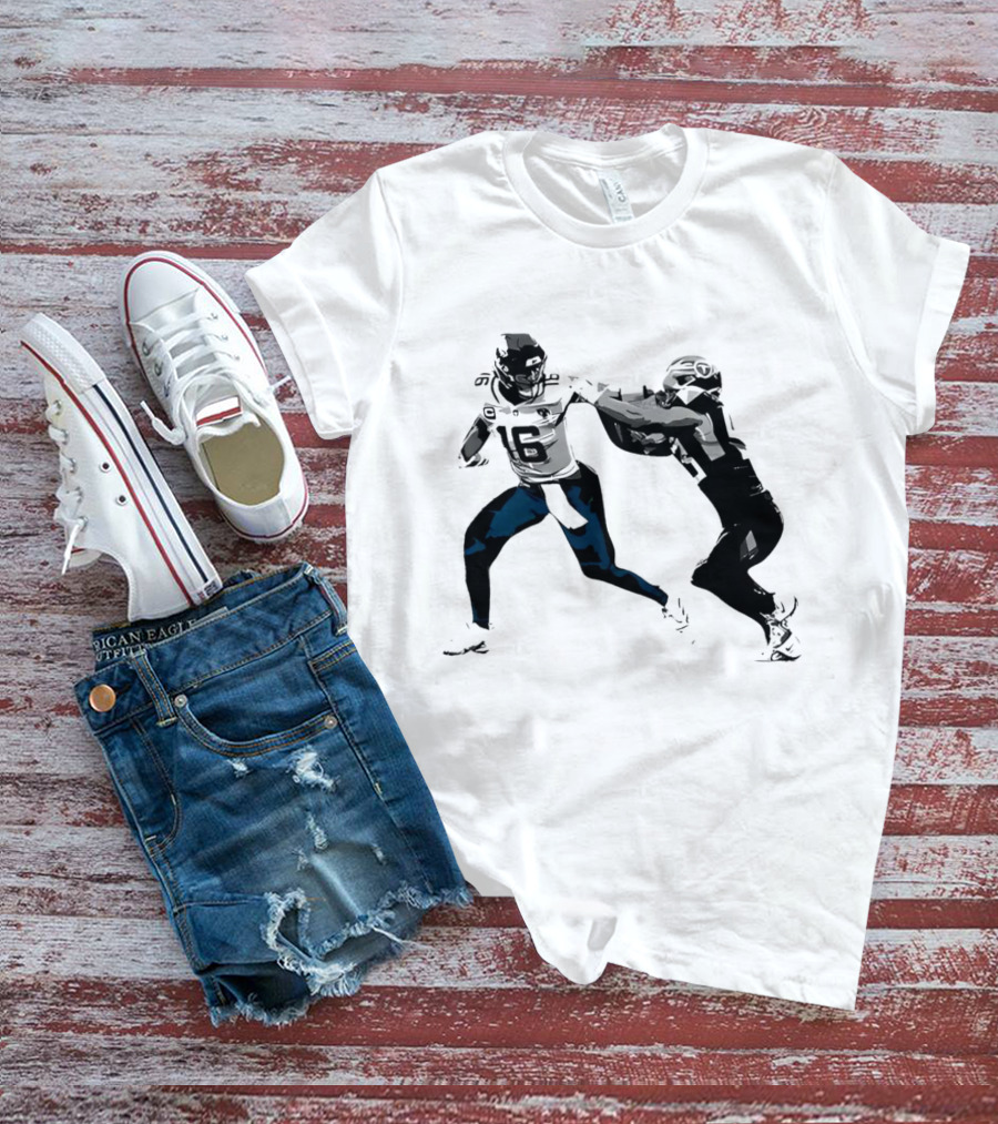 The Stiff Arm Football Move Iconography T-Shirt