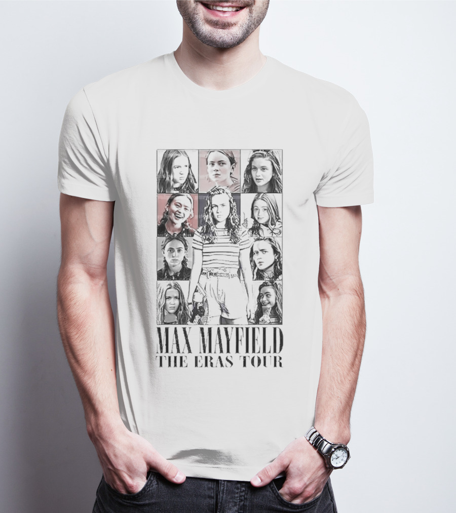 Max Mayfield The Eras Tour Character Collage T-Shirt