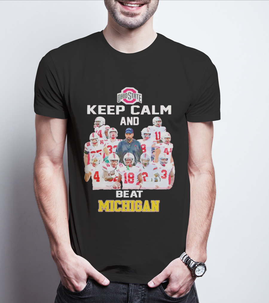 Ohio State Buckeyes Keep Calm And Beat Michigan T-Shirt